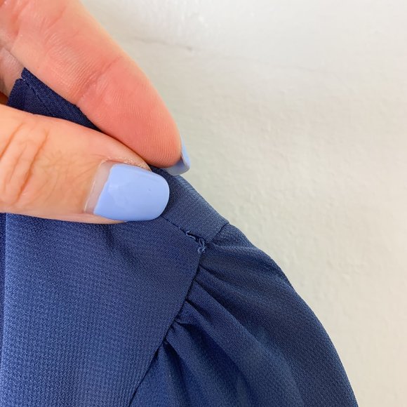 Ceremony by joanna August blue holly wrap dress M - Picture 7 of 8